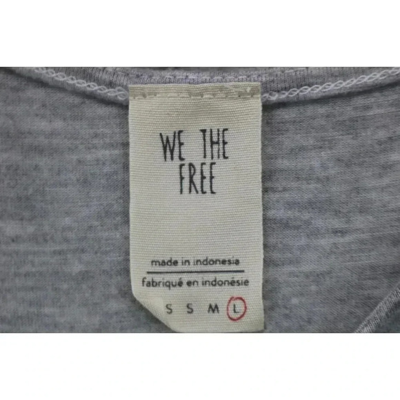 We the Free Women's Open Side Tank Top-Size Large-Rayon-Gray - Picture 4 of 9